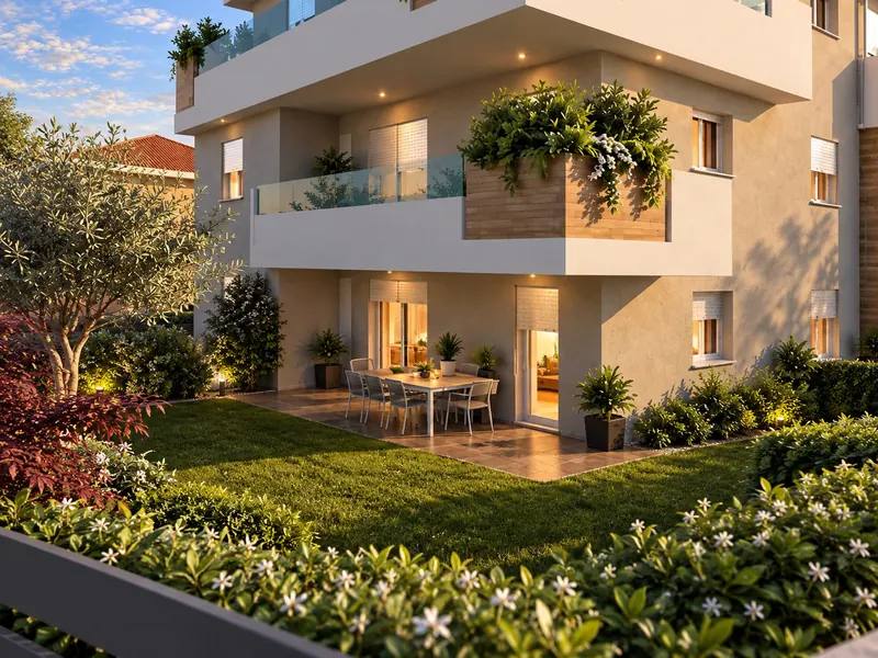 Appartamento al piano terra con giardino privato e portico, Residenza Civico23 Limbiate